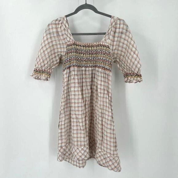 Faherty Lola Smocked Linen Mini Dress - Picture 5 of 8